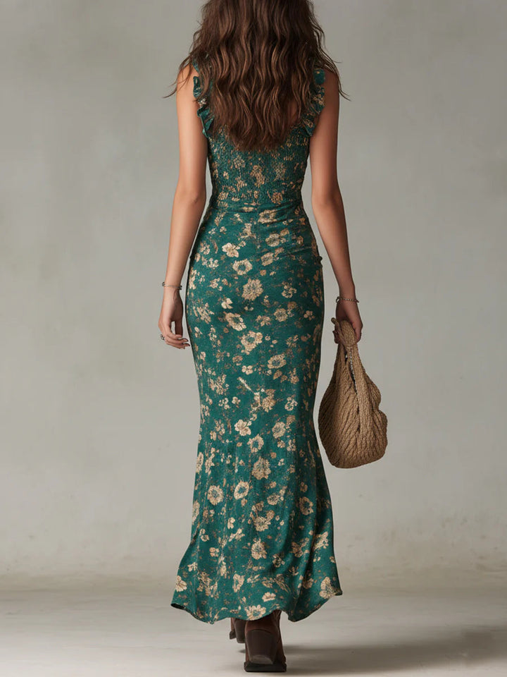 Veronica | Bohemian Printed Maxi Dress
