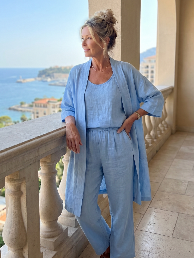Naomi | Three-Piece Relaxed Top & Trouser Set
