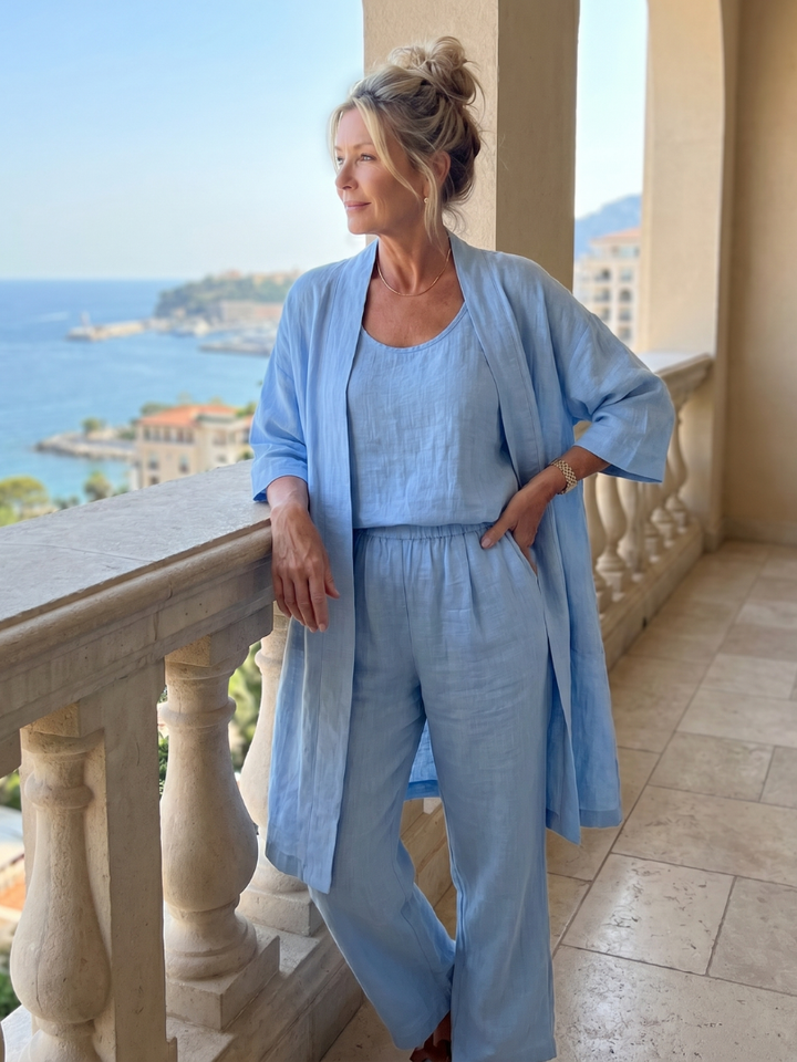 Naomi | Three-Piece Relaxed Top & Trouser Set