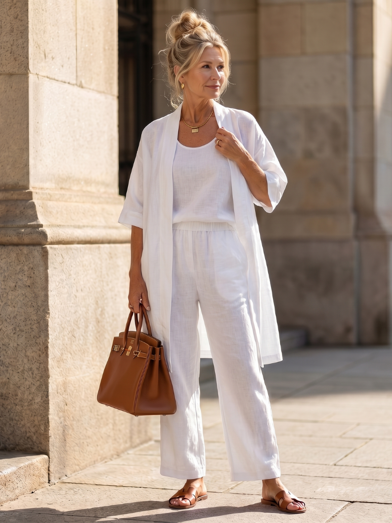 Naomi | Three-Piece Relaxed Top & Trouser Set