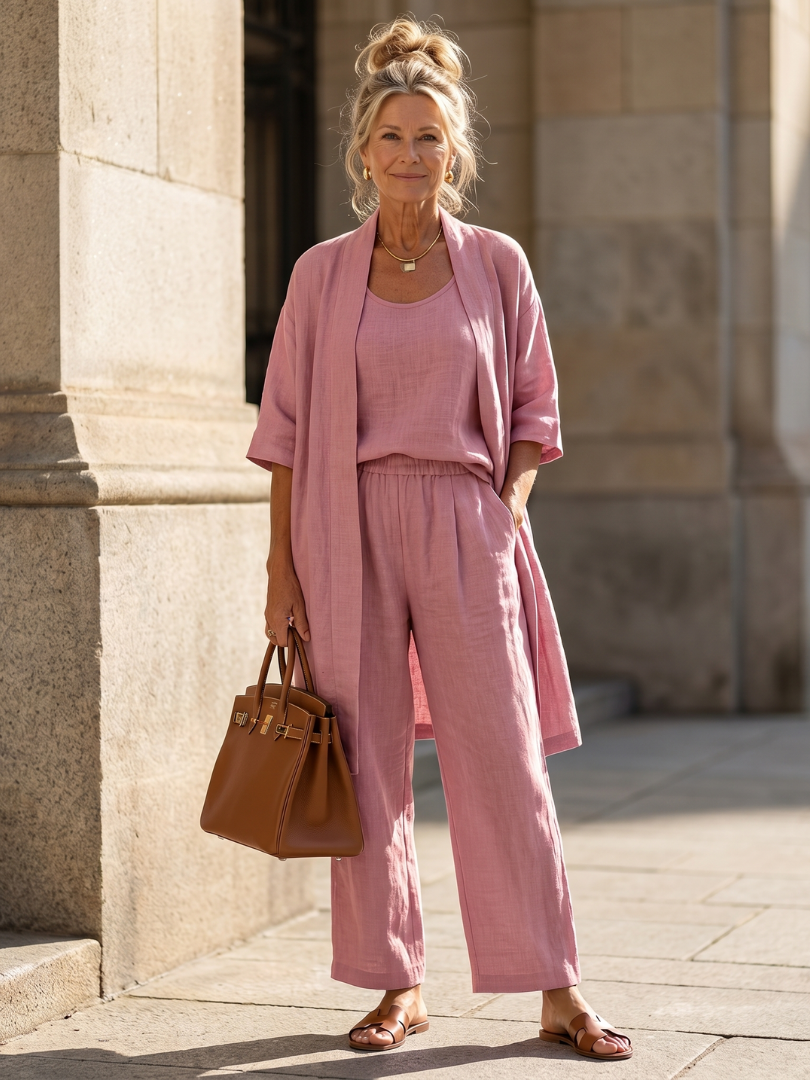 Naomi | Three-Piece Relaxed Top & Trouser Set
