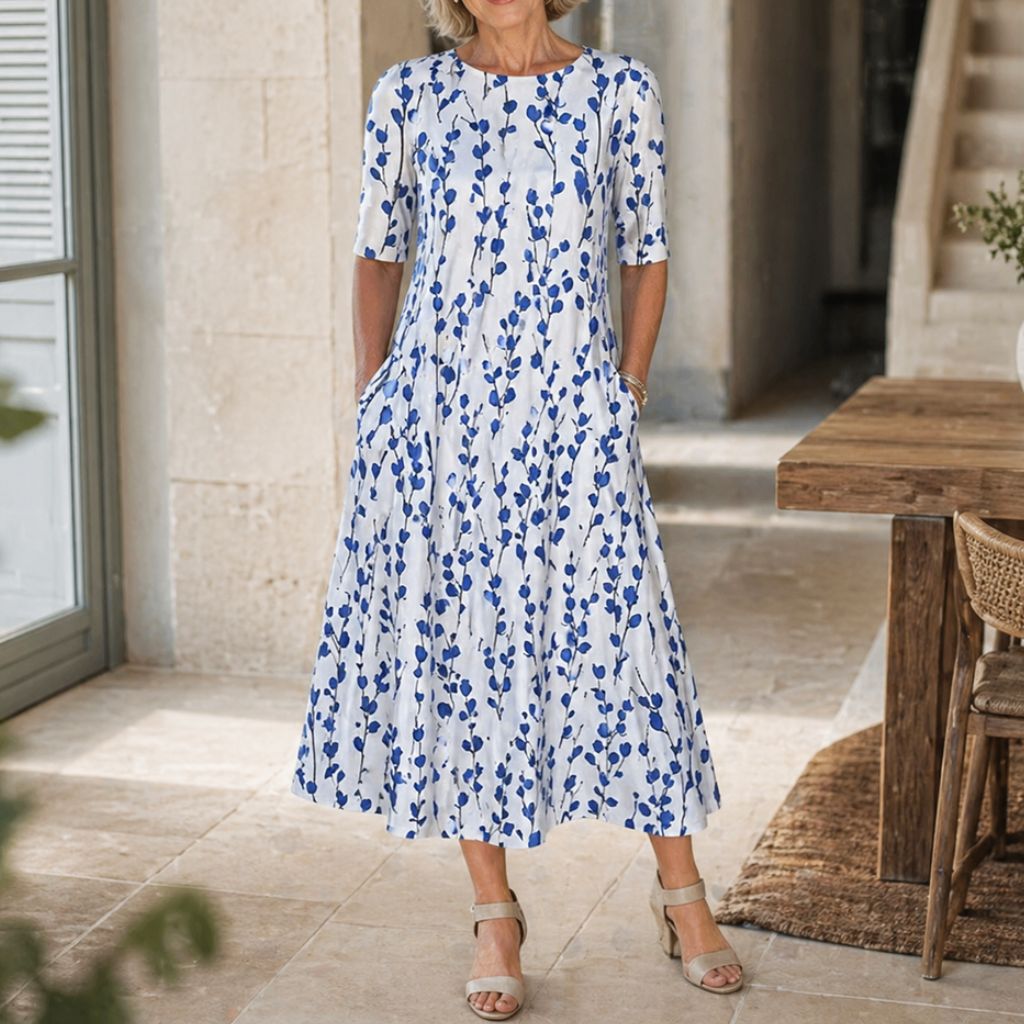 Debbie | Effortless Floral Midi Dress