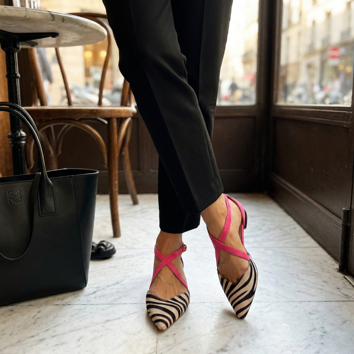 Eleanor | Elegant Ballet Flats with Ankle Straps