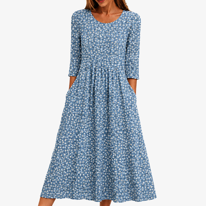 Amanda | Meadow Floral Midi Dress
