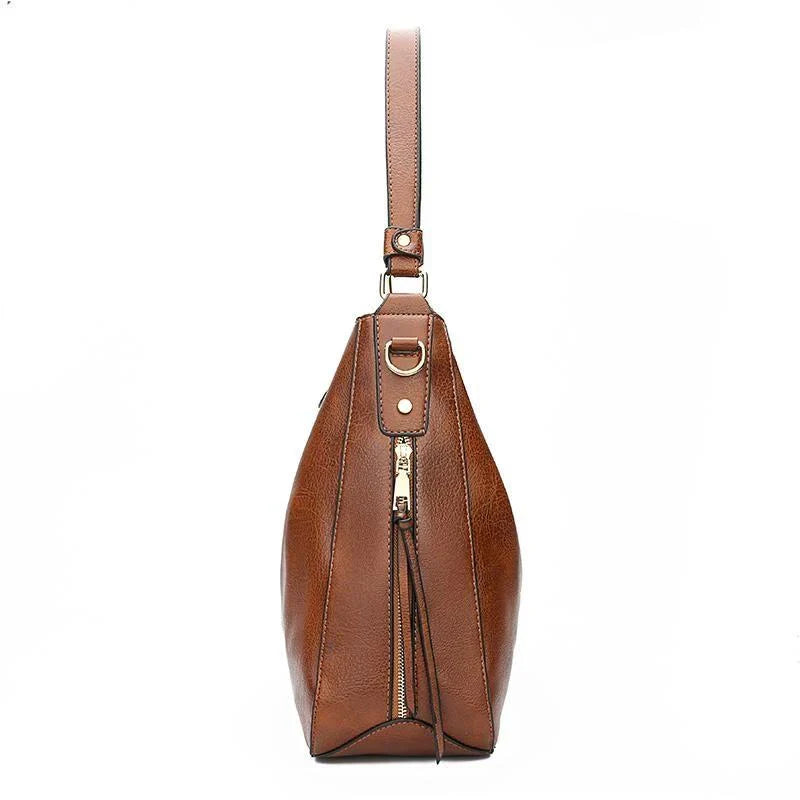 Annette | Leather Anti-Theft Hobo Bag