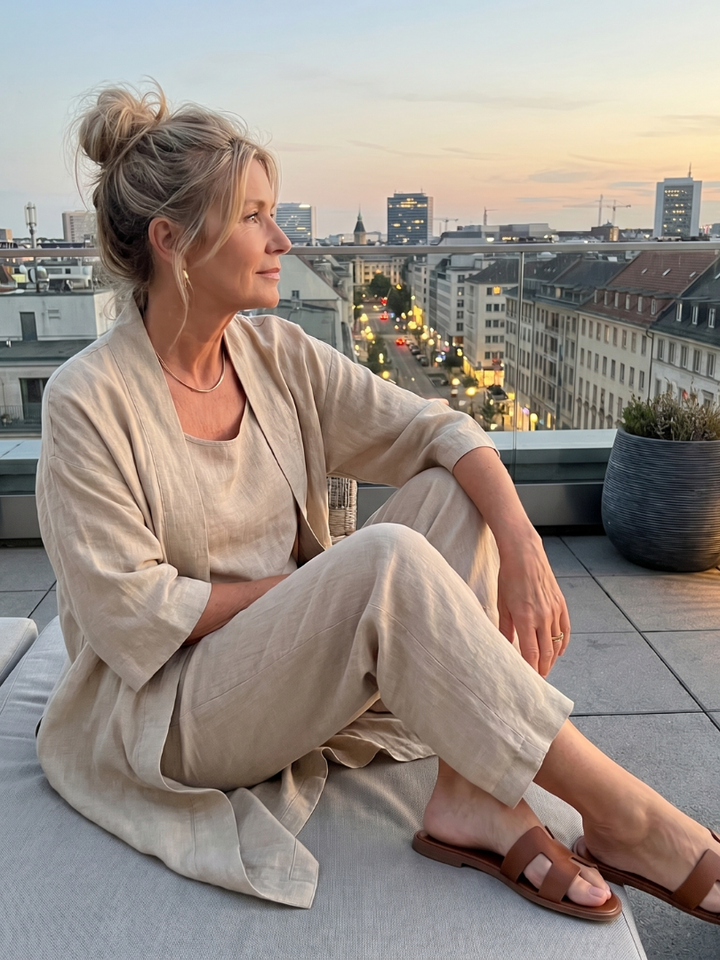 Naomi | Three-Piece Relaxed Top & Trouser Set