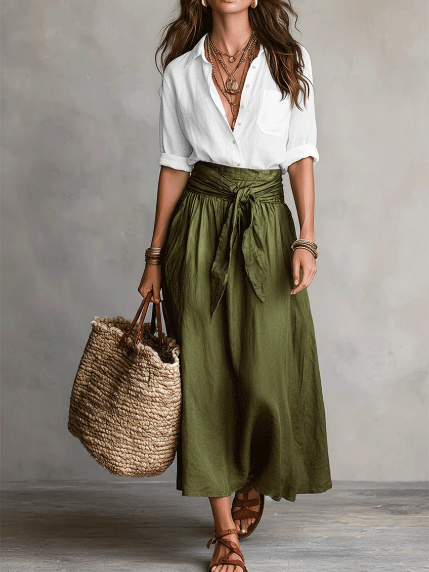 Beverley | Top & Midi Skirt Set