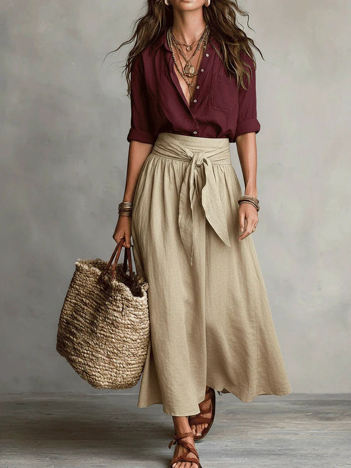 Beverley | Top & Midi Skirt Set