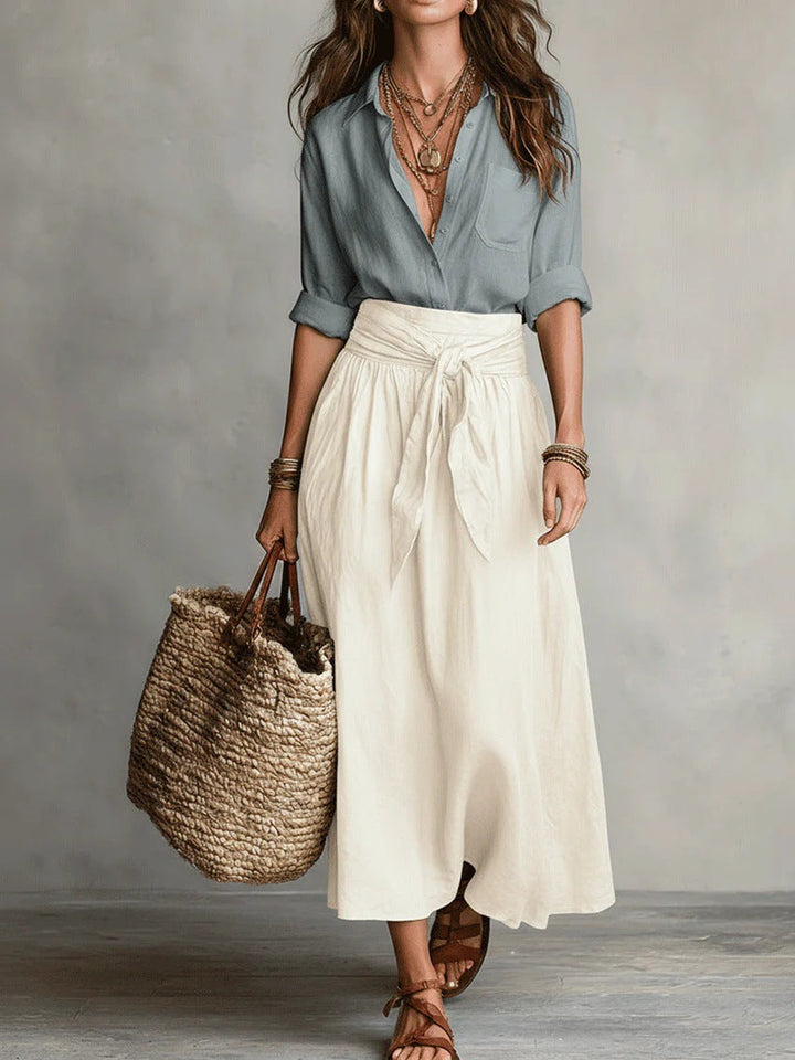 Beverley | Top & Midi Skirt Set
