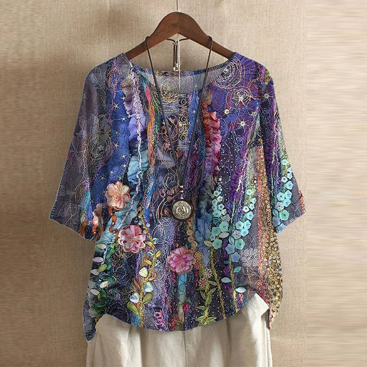 Nicola | Vintage Floral Print Blouse