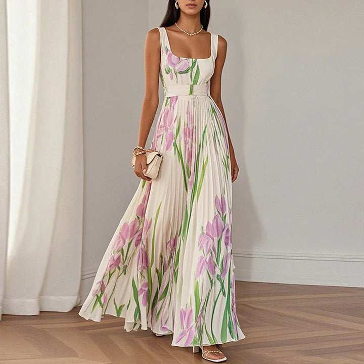 Tracey | Floral A-Line Maxi Dress
