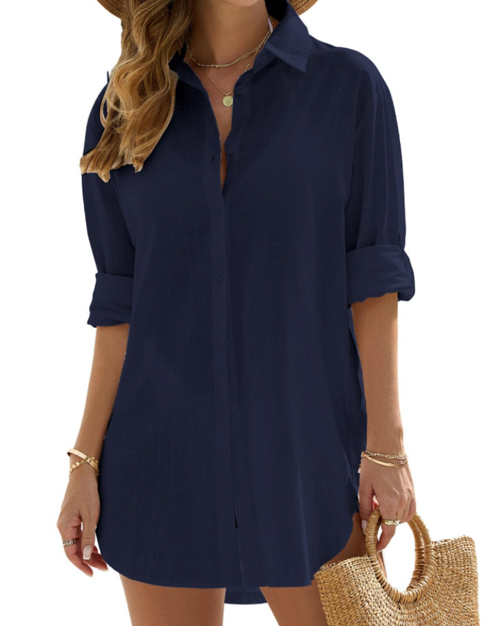 Hazel | Lightweight Long Sleeve Beach Cover Up
