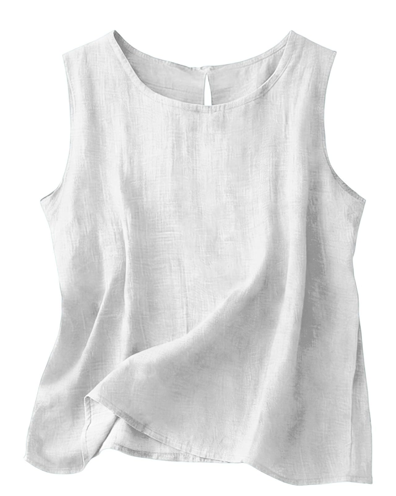June | Cotton Linen Sleeveless Summer Top