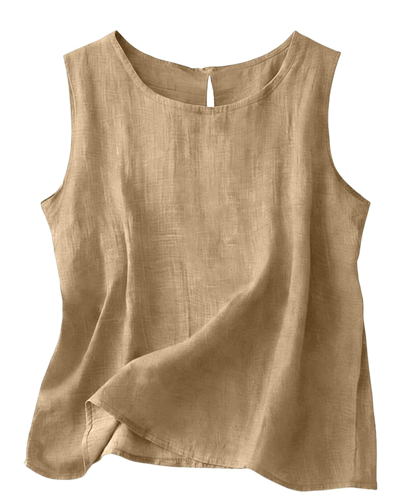 June | Cotton Linen Sleeveless Summer Top