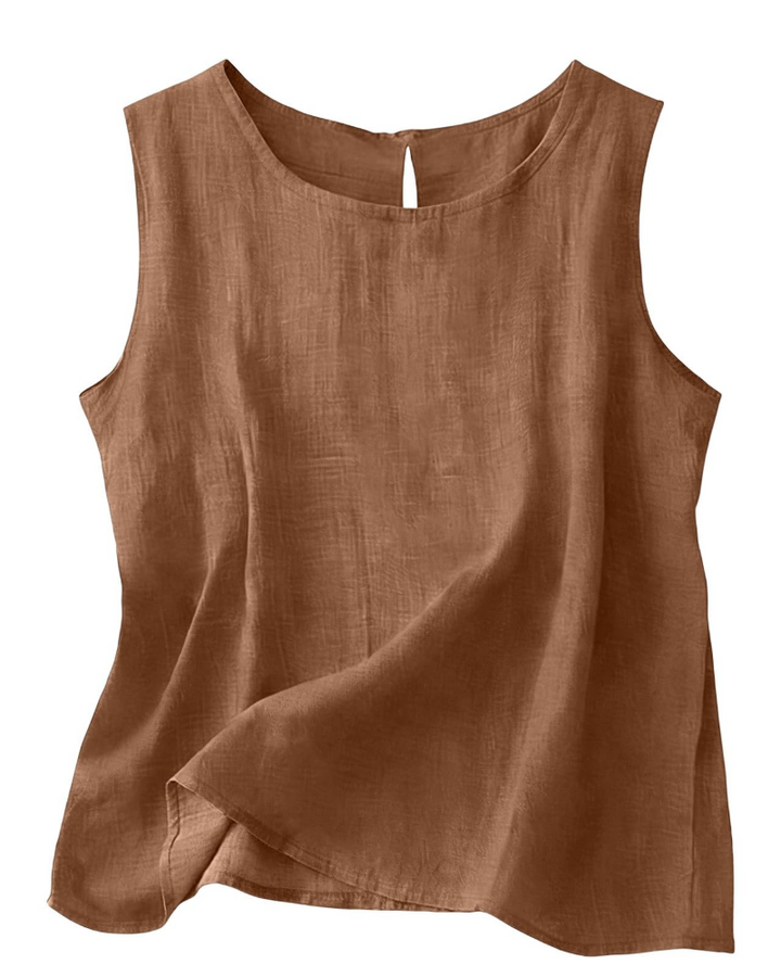 June | Cotton Linen Sleeveless Summer Top