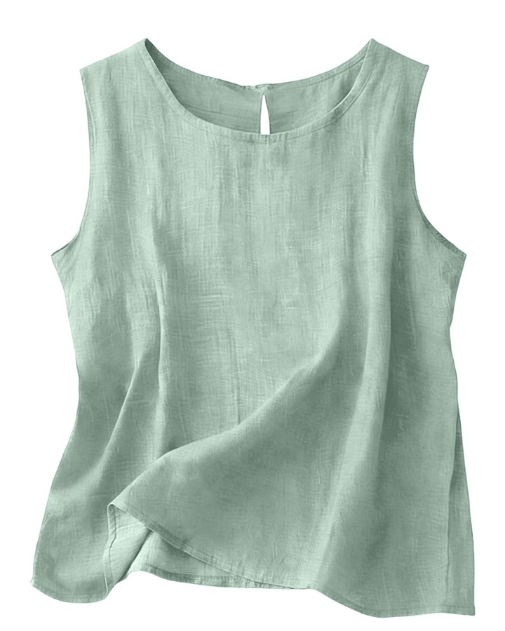 June | Cotton Linen Sleeveless Summer Top
