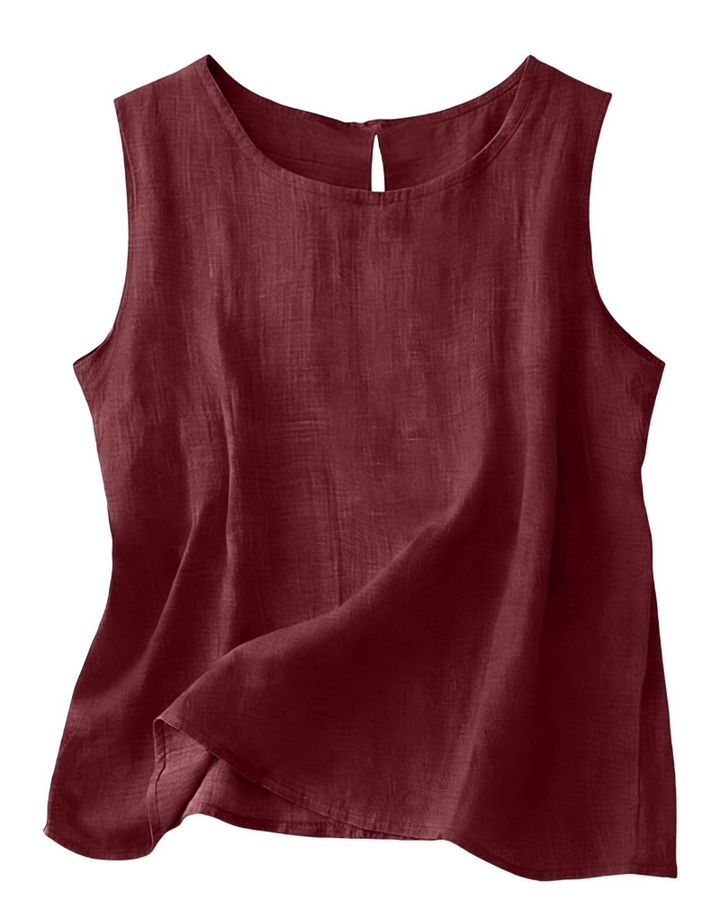 June | Cotton Linen Sleeveless Summer Top
