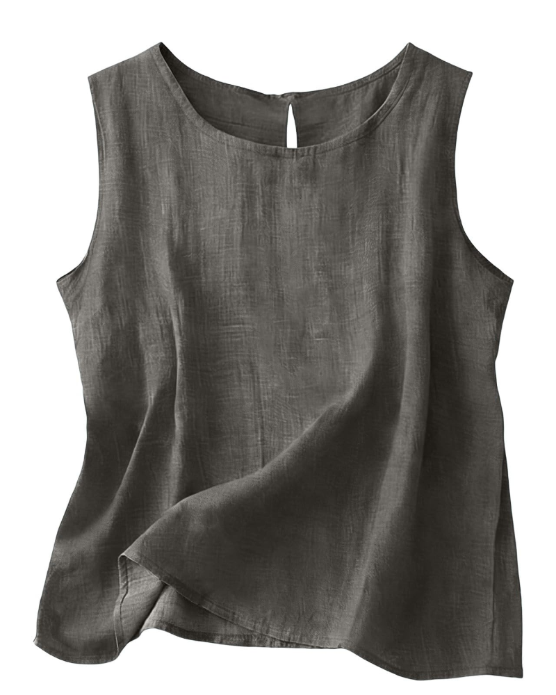 June | Cotton Linen Sleeveless Summer Top