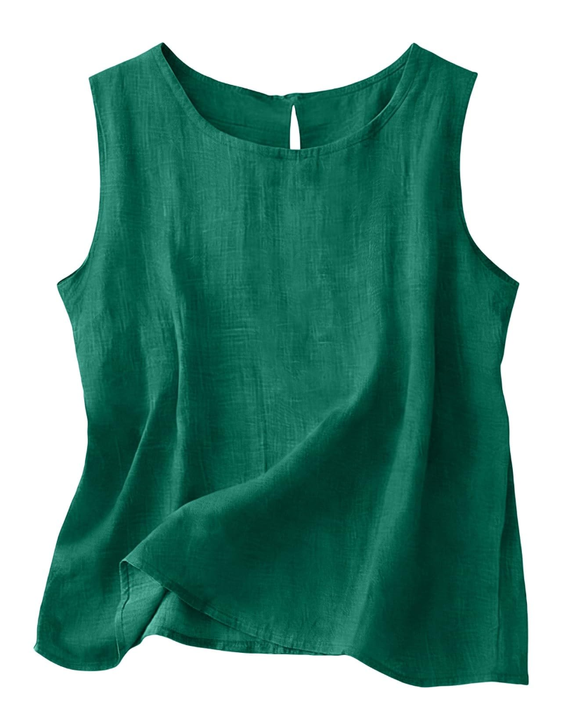 June | Cotton Linen Sleeveless Summer Top