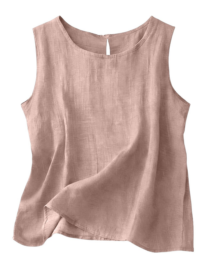 June | Cotton Linen Sleeveless Summer Top