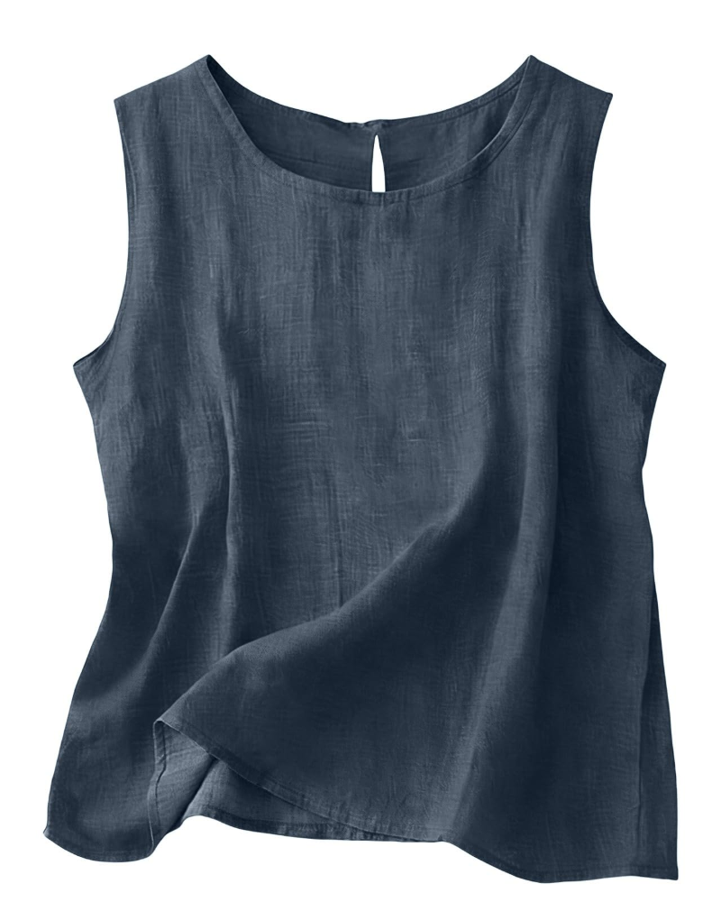 June | Cotton Linen Sleeveless Summer Top