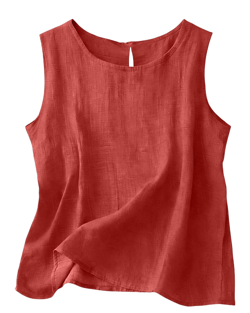 June | Cotton Linen Sleeveless Summer Top