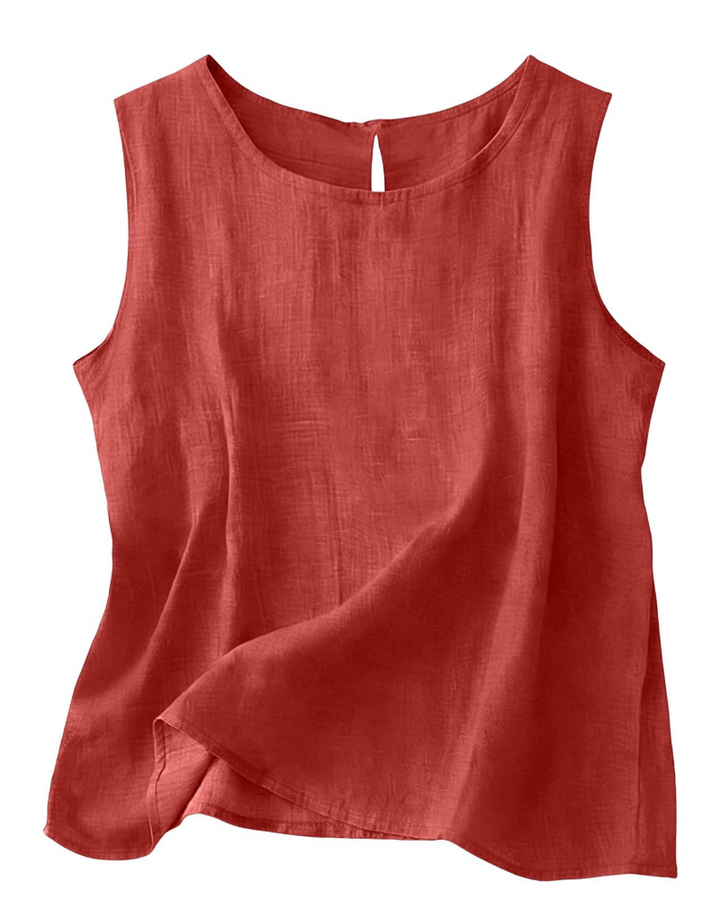June | Cotton Linen Sleeveless Summer Top