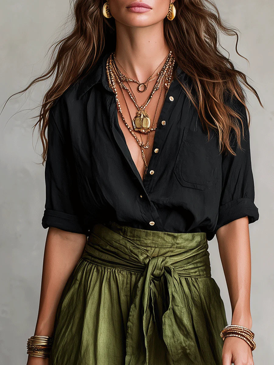 Beverley | Top & Midi Skirt Set