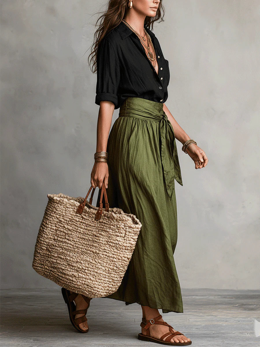 Beverley | Top & Midi Skirt Set