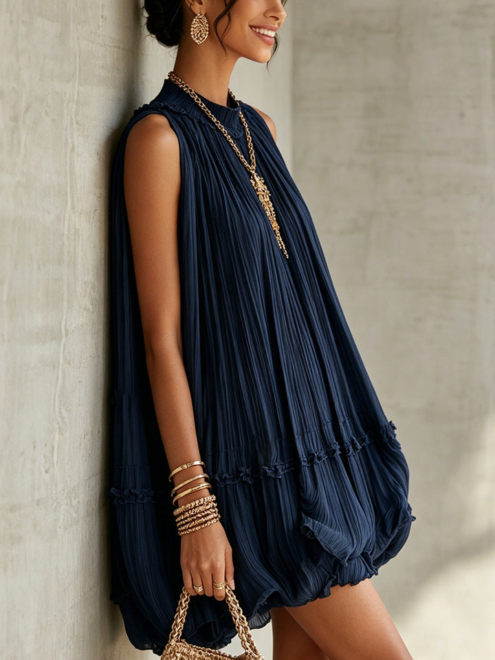 Natalie | Chiffon Halter Neck Balloon Dress