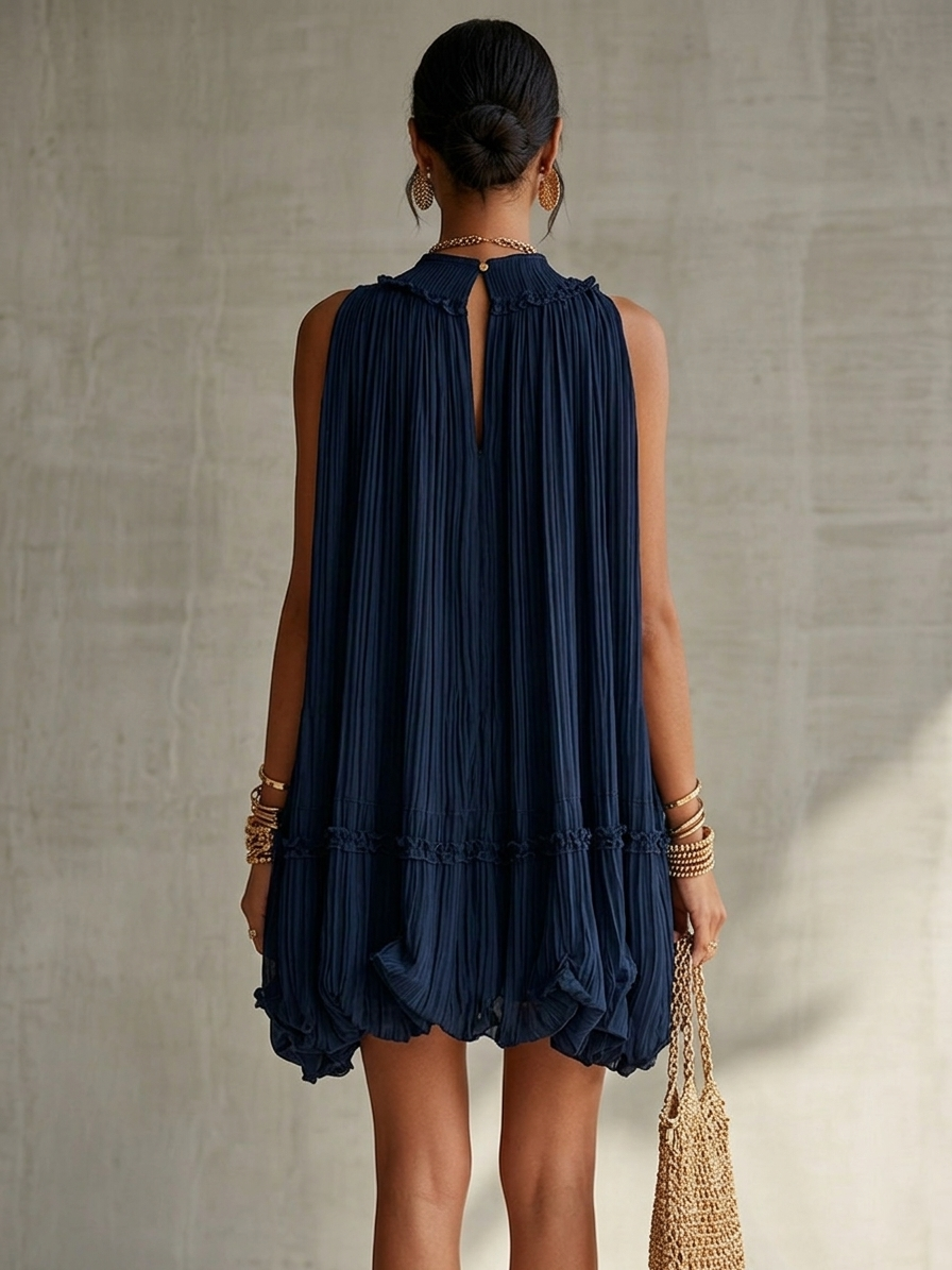 Natalie | Chiffon Halter Neck Balloon Dress
