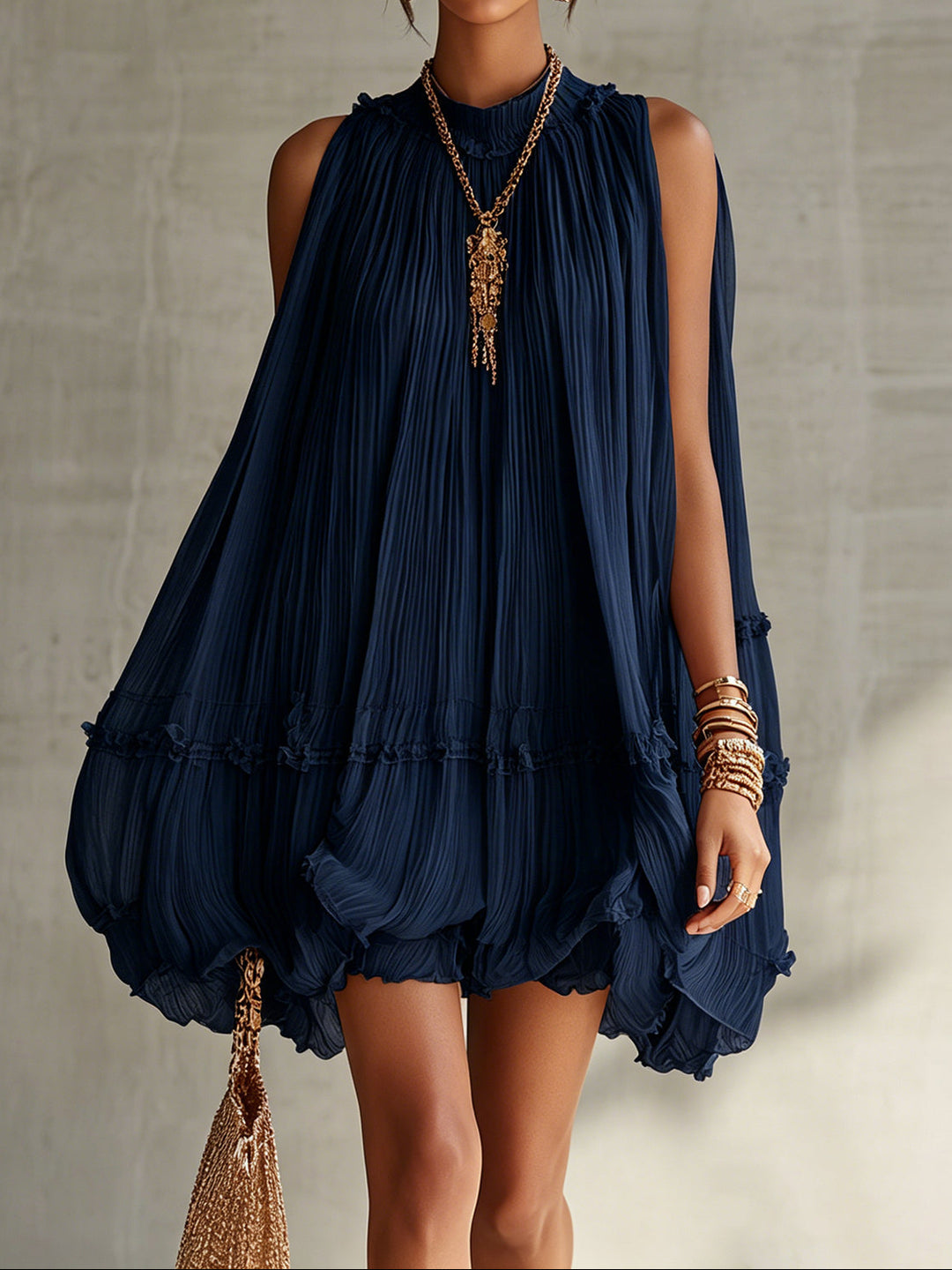 Natalie | Chiffon Halter Neck Balloon Dress