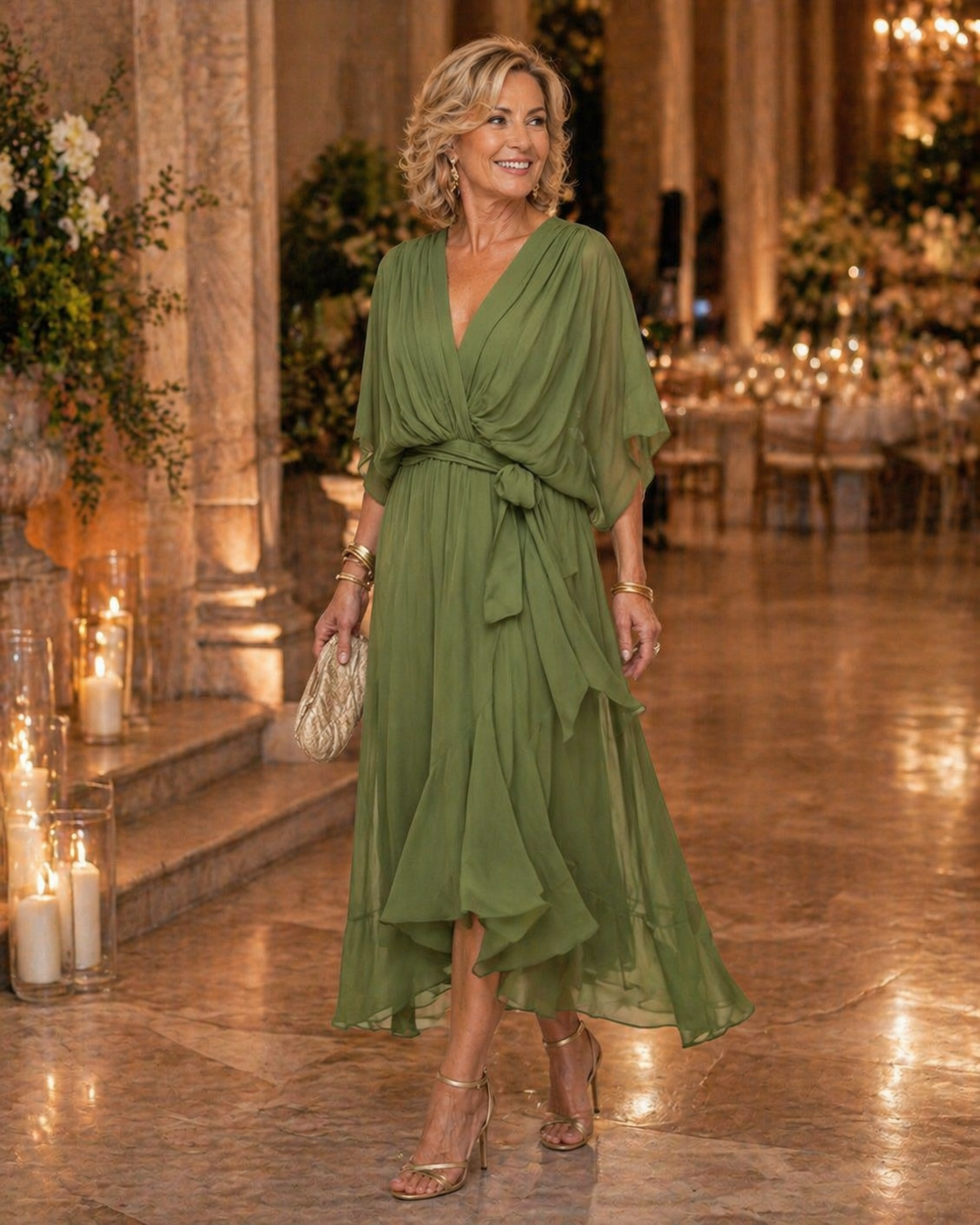Therese | Elegant V-Neck Dress