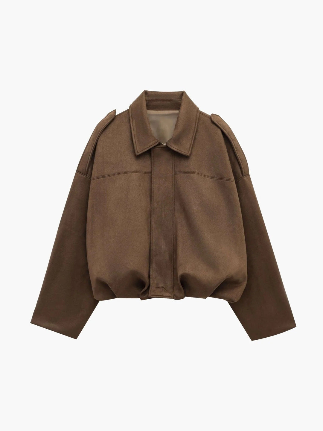 Yvonne | Faux Suede Bomber Jacket