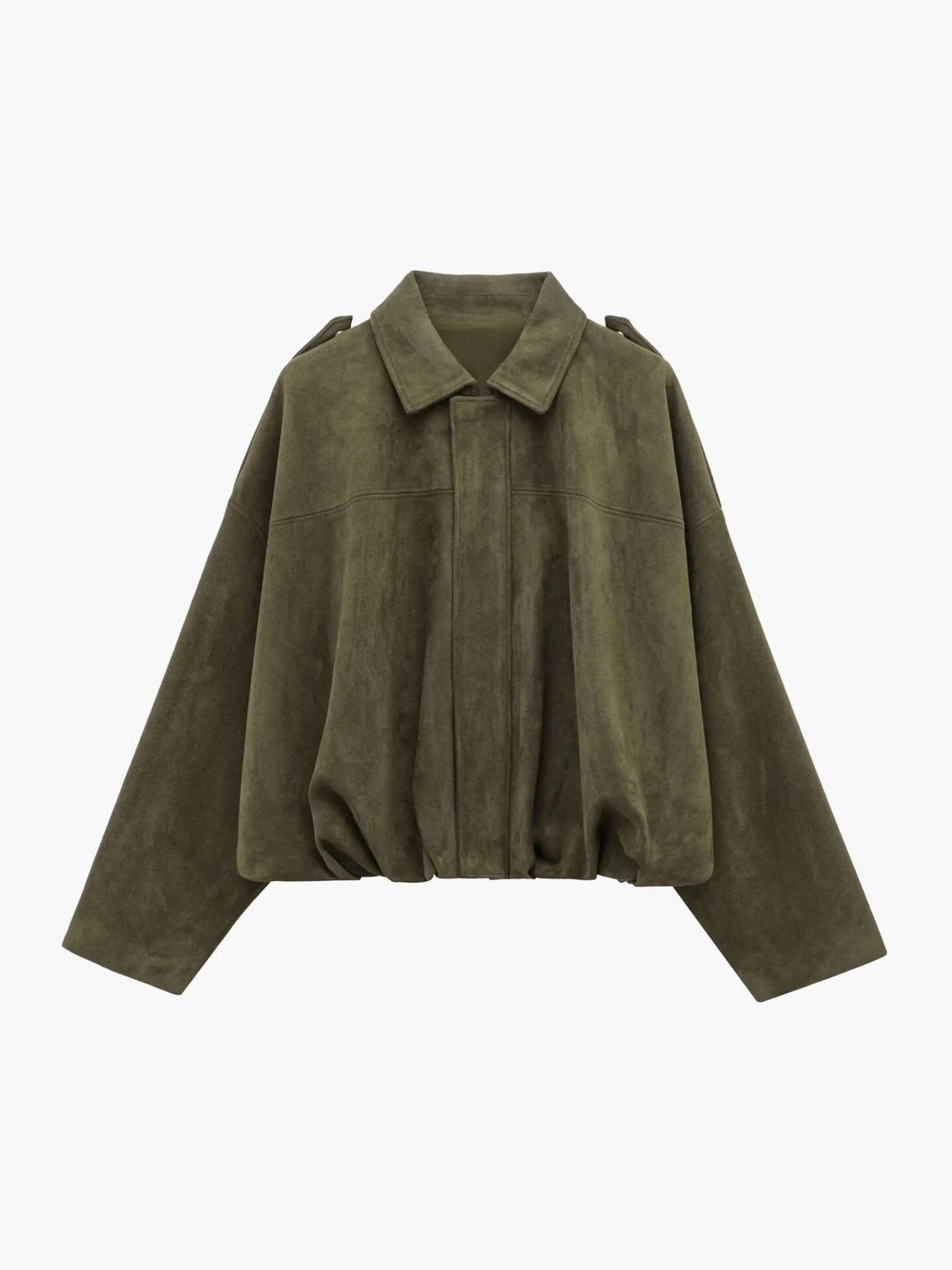 Yvonne | Faux Suede Bomber Jacket