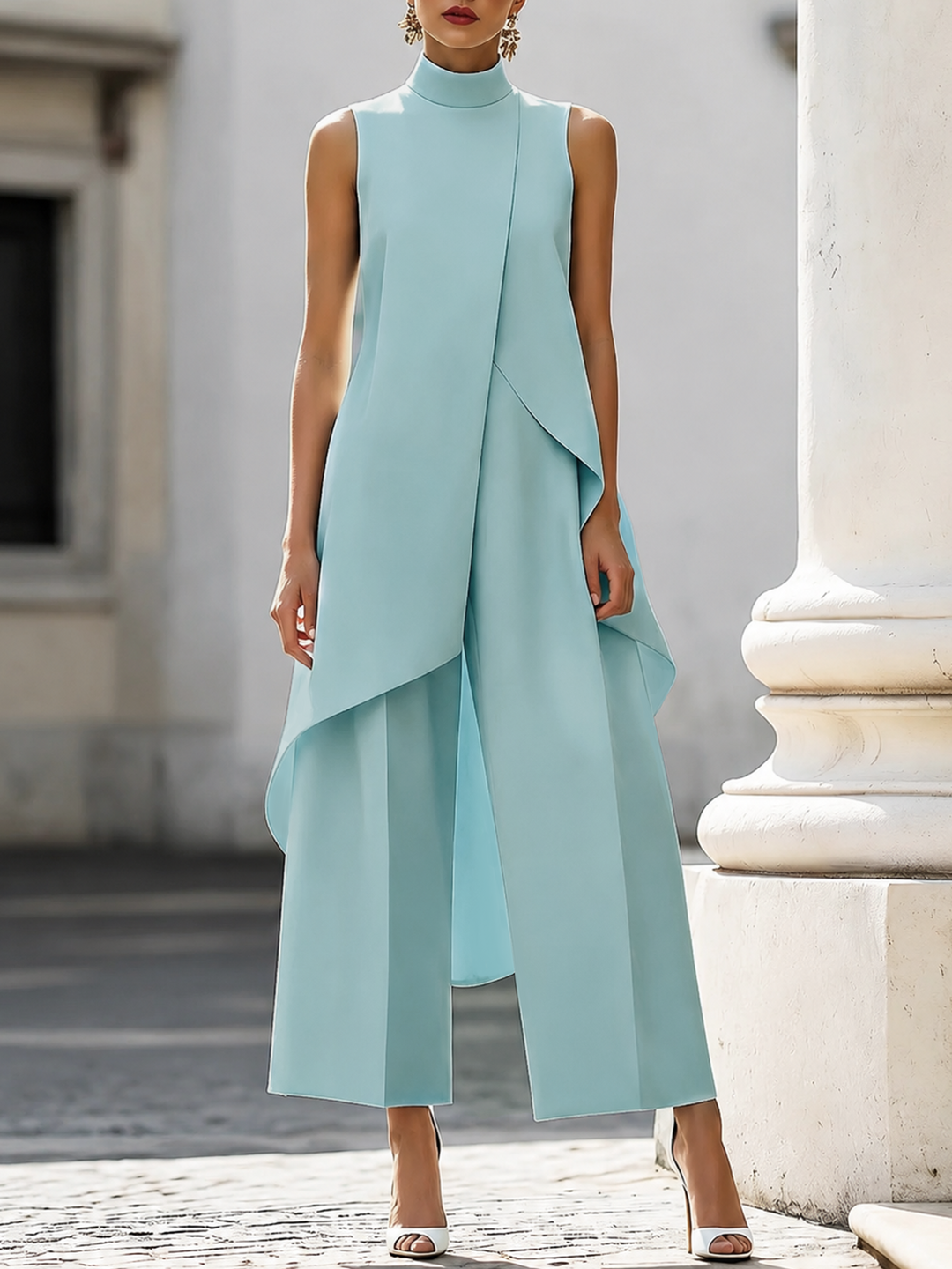 Vivienne | Elegant Drape Jumpsuit